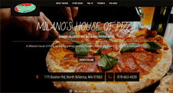 Desktop Screenshot of milanohouseofpizza.com